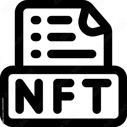 metadata line icon. Clean and minimalist vector icon for websites, mobile apps, presentations, and logos. Fully scalable and customizable for any project.