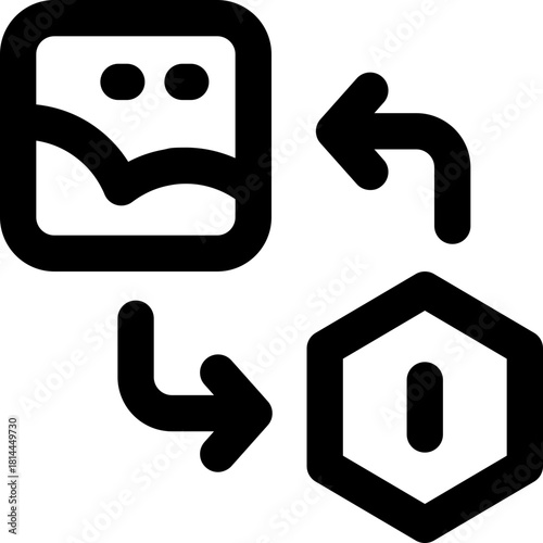 photo line icon. Clean and minimalist vector icon for websites, mobile apps, presentations, and logos. Fully scalable and customizable for any project.