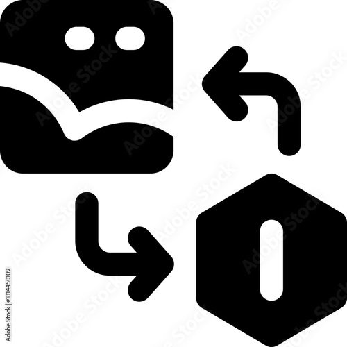 photo glyph icon. Strong and solid vector icon for websites, mobile interfaces, presentations, and visual branding. High quality and easy to edit.