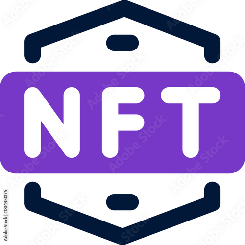 nft duotone icon. Sleek and modern vector icon for websites, mobile apps, marketing materials, and corporate design. Fully scalable and ready to use.
