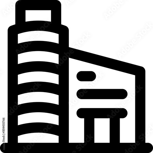 mall line icon. Clean and minimalist vector icon for websites, mobile apps, presentations, and logos. Fully scalable and customizable for any project.