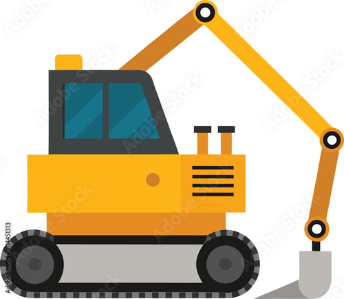 yellow bulldozer excavator