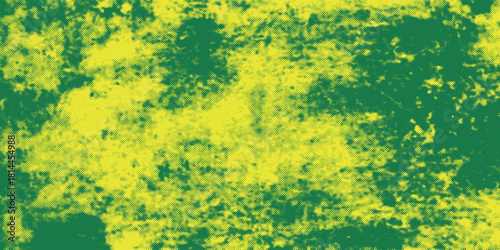 Dots halftone yellow green color pattern gradient texture background.