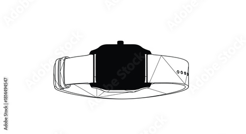 Black and white illustration of a vintage pocket watch