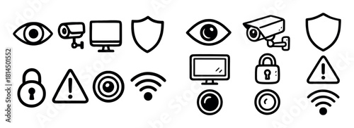 Office Surveillance Icons