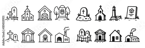 Funeral Ceremony Icons
