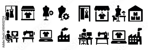 Clothing Size Icon Set