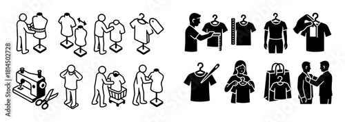 Isometric Clothing Icons