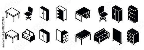 Office Furniture Icons