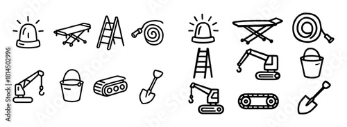 Hand-Drawn Transport Icons