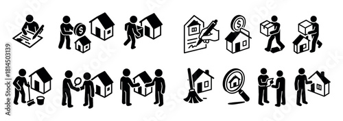 Renting Process Icons