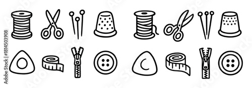 Sewing Doodle Icons