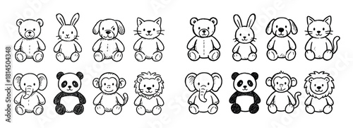 Hand-Drawn Toy Icons