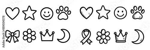 Hand-Drawn Toy Icons