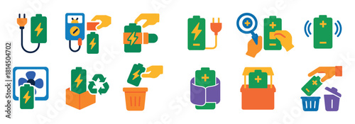 Battery Safety Icons
