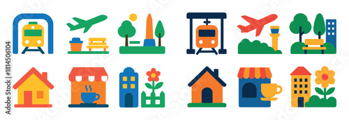 Colorful Meeting Icons