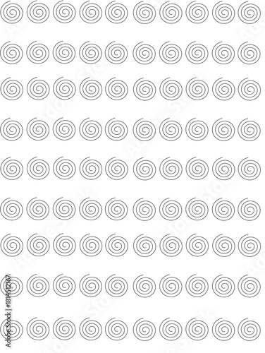 Whirls of Pattern: An abstract composition featuring a multitude of concentric spiral patterns. The image conveys a sense of rhythm, repetition, and a captivating visual experience.