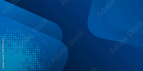 Abstract blue geometric background. Dynamic shapes composition. Cool background design for posters. Vector background.