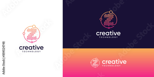 Abstract letter Z logos with wave dots and lines connected ideas. Global network tech sphere design concept. Creative vector illustration based icons template.