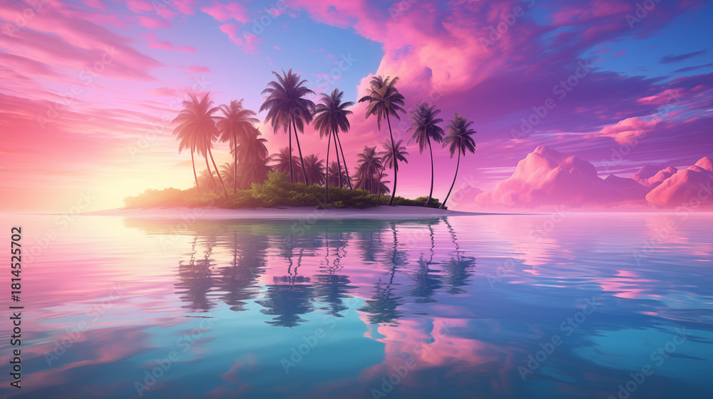 Obraz premium Island Sunset Dream