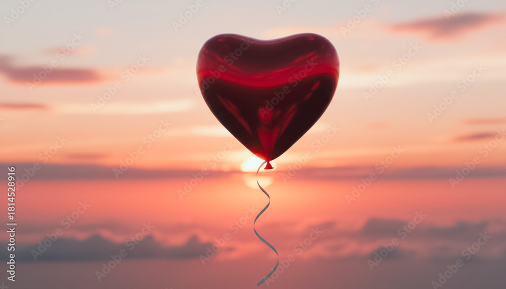 Fototapeta premium heart shaped balloon