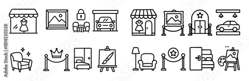 Exclusive Places Doodle Icons