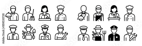 Service Staff Icons