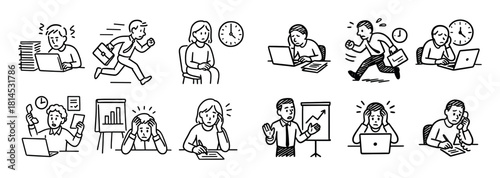 Work Stress Icons