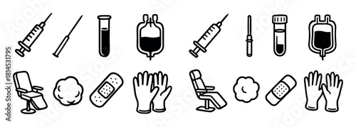 Blood Donation Icons