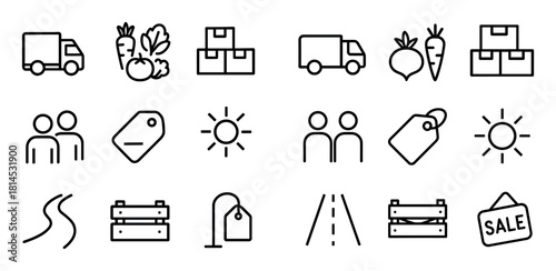 Seasonal Market Icons