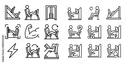 Thigh Exercise Icons