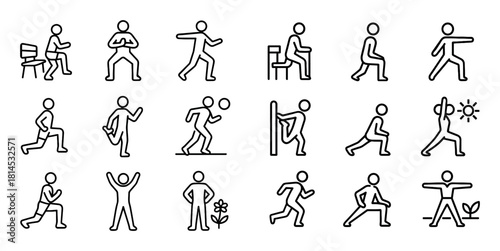 Thigh Exercise Icons