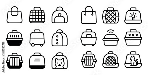 Pet Carrier Icons