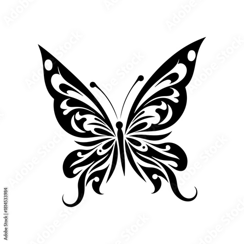 Grateful Butterfly Clip Art Vector Design