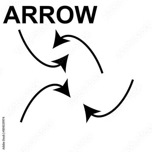 Flow arrows indicating anything Vector