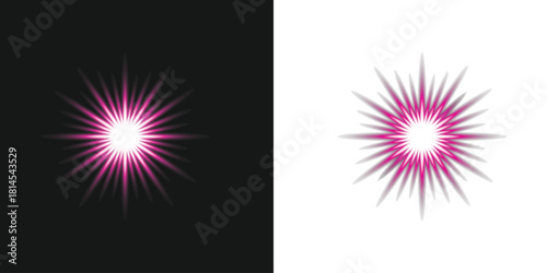 Radiant sunlight beams and luminous flare glow for warm, vibrant design projects.