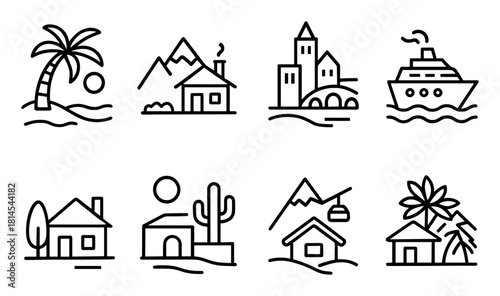 Honeymoon Icons Grid