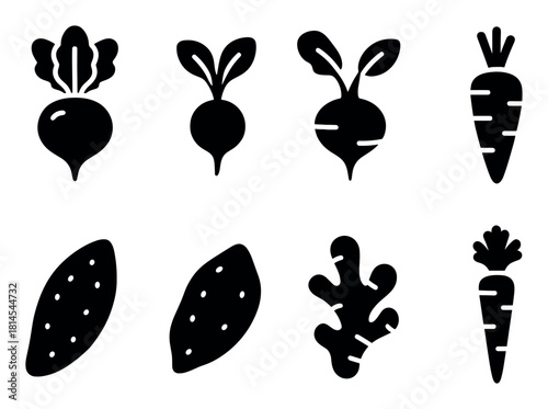 Root Vegetable Icons