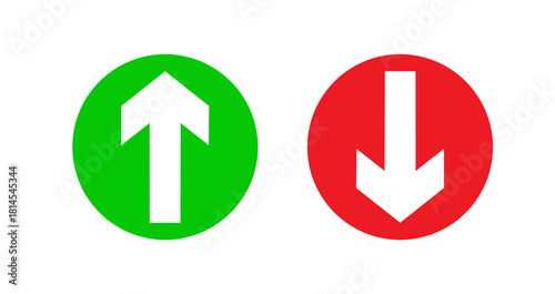 Obraz na plátně Arrow up and down icons