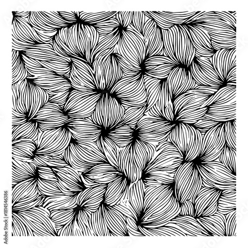 Dive into a mesmerizing world of floral chaos where lines dance and petals intertwine in perfect harmony