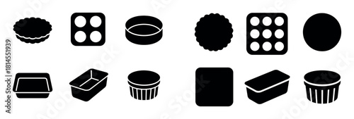 Pastry Chef Tools Icons