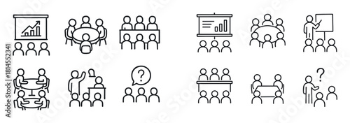 Business Meeting Icons