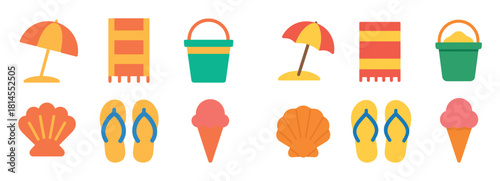 Beach Holiday Icons