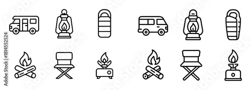 Camping Icons Set