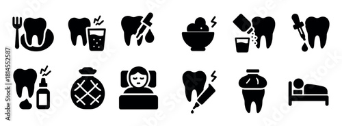 Toothache Relief Icons