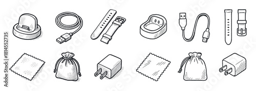 Sleep Tracker Accessories Icons