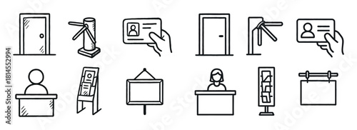 Library Visit Icons