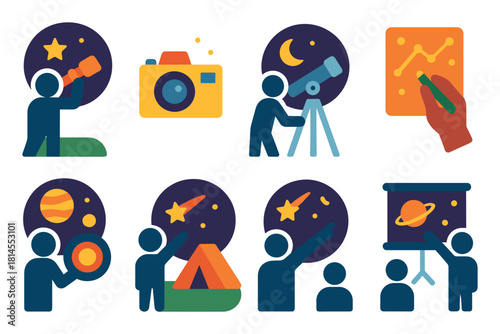 Night Sky Activities Icons