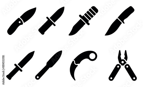 Tactical Knife Icons