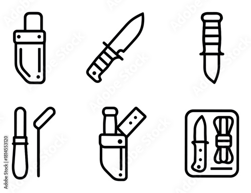 Tactical Knife Icons